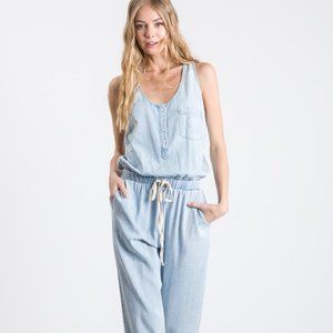 Chambray Denim Jumpsuit
